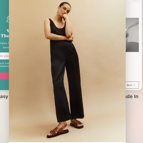 Reformation Pants - Brianna Silk Jumpsuit, 6